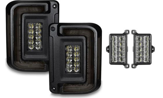 Lampy tylne LED Oracle Flush Tinted + moduł EU, Jeep Wrangler JK